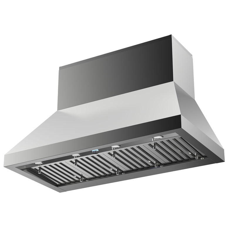 Faber Camino Pro 48 stainless steel range hood.