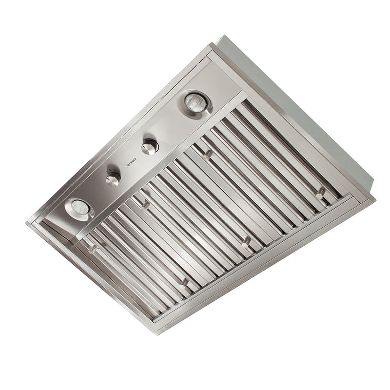 faber inca pro plus iangled version industrial stainless steel kitchen insert range hood silo image