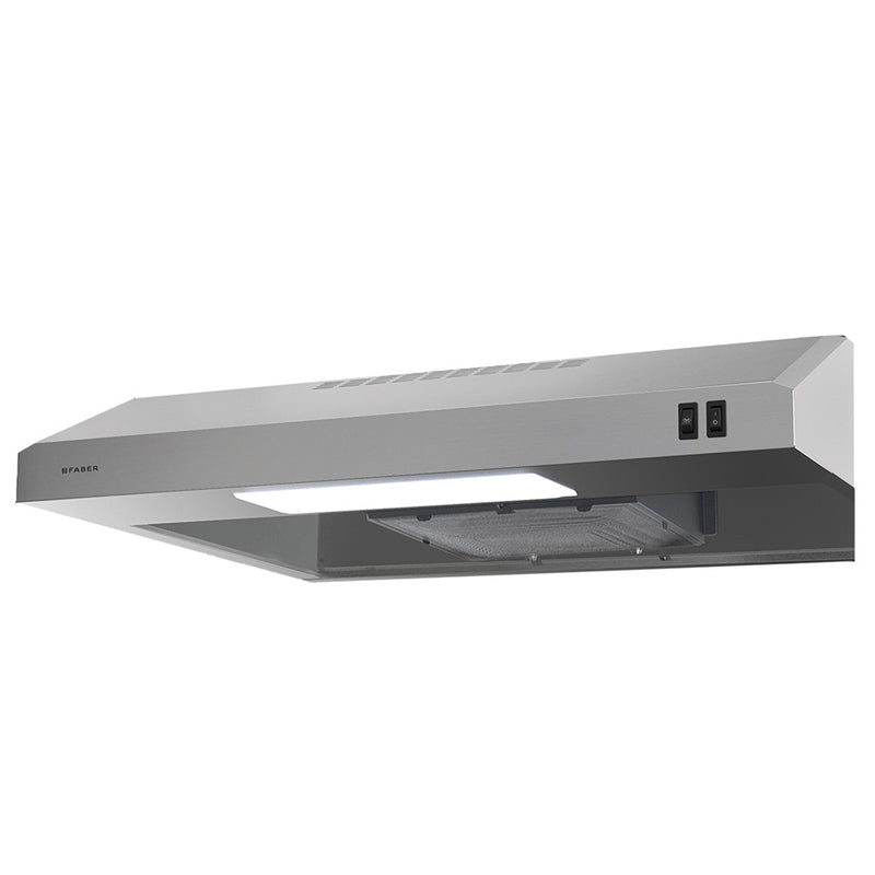 faber levante E stainless steel under cabinet kitchen range hood silo image.
