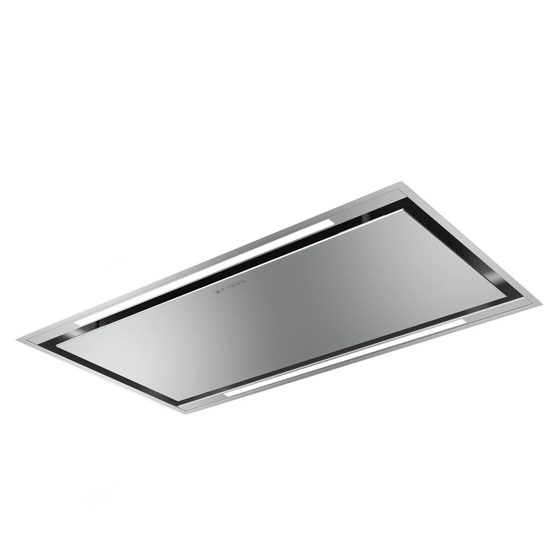 Silo of Faber Stratus Isola kitchen range hood in stainless steel
