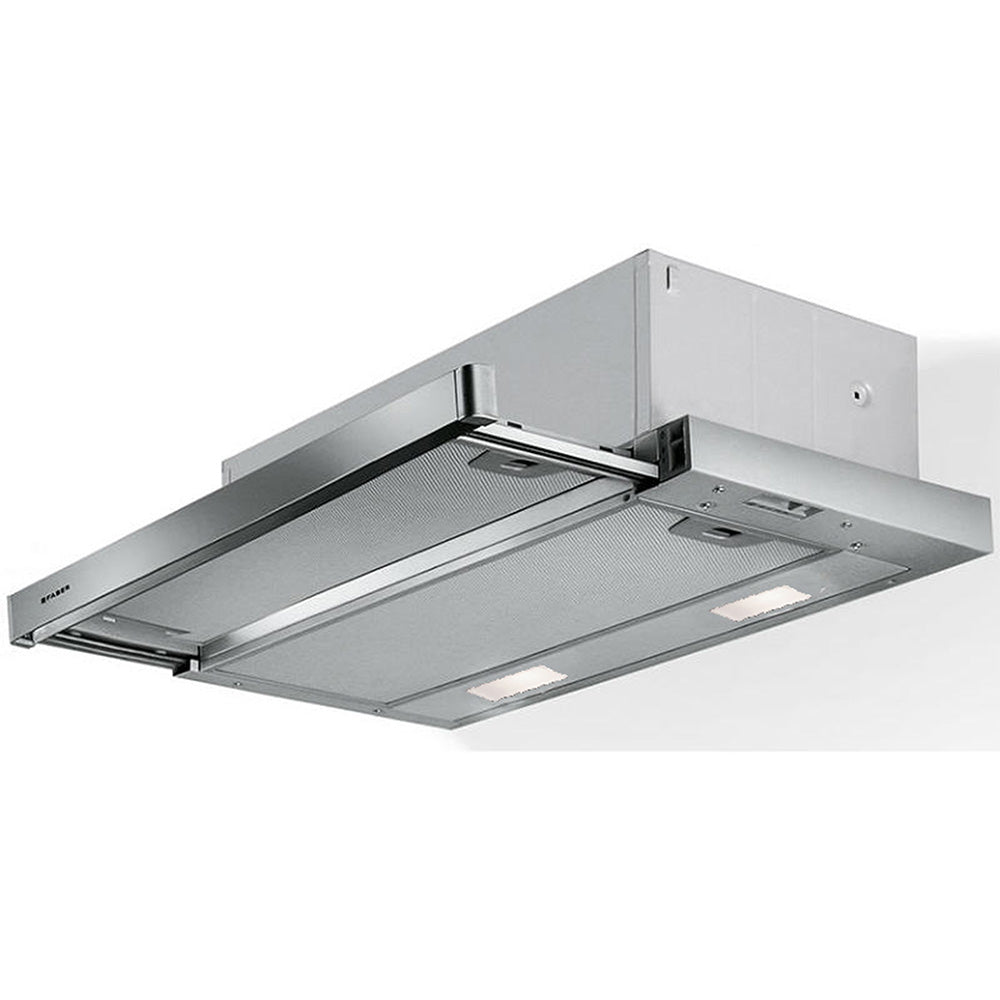 faber flexa integrated stainless steel kitchen hood silo image